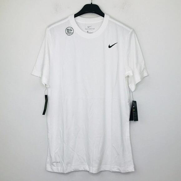Nike Other - Nike Mens XXL T-Shirt White Dri-Fit Standard Logo Short Sleeve Crew NWT BD24